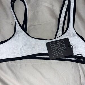 It's Now Cool The 90's Duo Crimp Crop Bikini Top